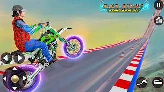 Bike Stunt 3D Simulator Games Tangkapan skrin 3