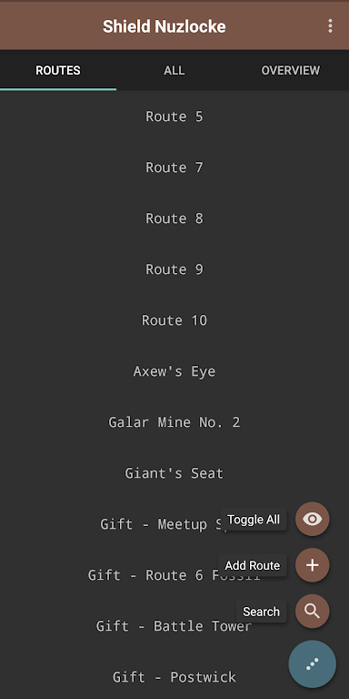 Route Chart - Nuzlocke Tracker - No Ads Tangkapan skrin 1