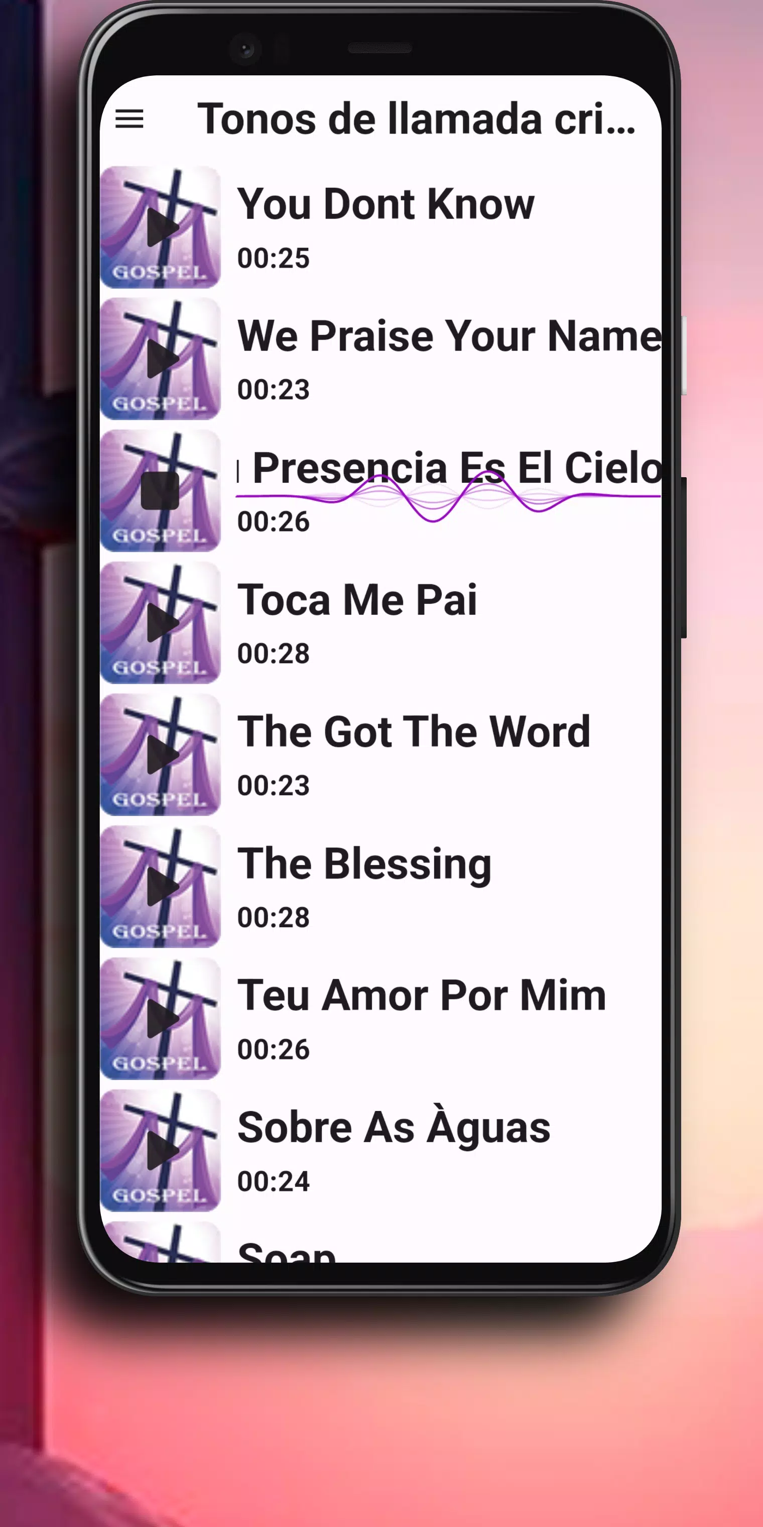 Gospel Ringtones Songs स्क्रीनशॉट 2