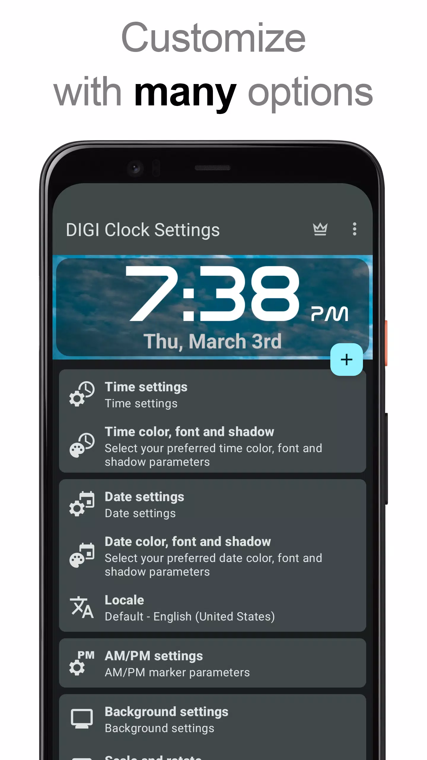 DIGI Clock Widget 螢幕截圖 2