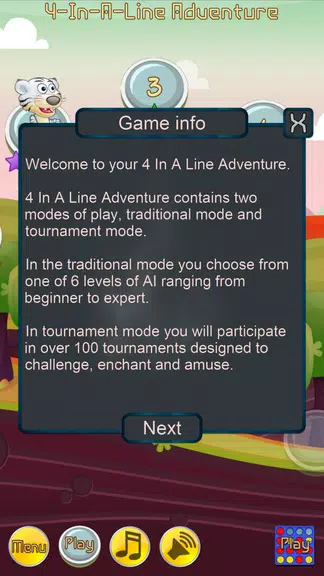 4 In A Line Adventure Скриншот 1