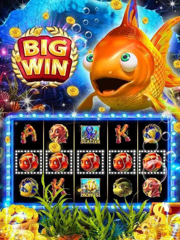 Goldfish Slots: Free Golden Casino Slot Machines Captura de pantalla 0