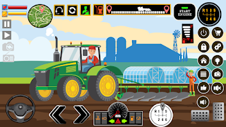 Farm Tractors Dinosaurs Games Schermafbeelding 1