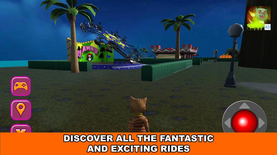 Halloween Cat Theme Park 3D应用截图第2张