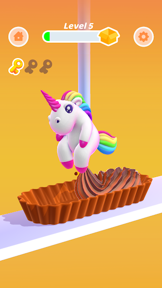 Perfect Cream: Icing Cake Game स्क्रीनशॉट 0