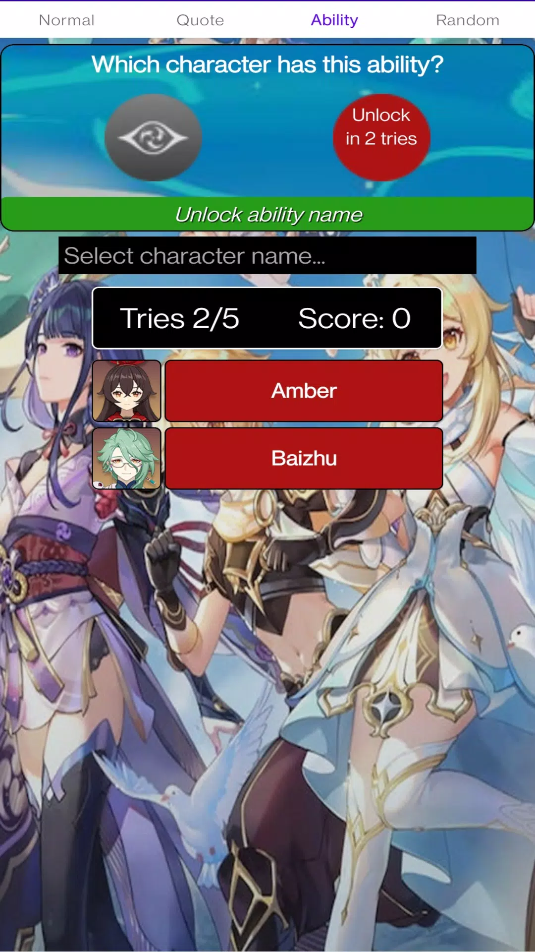 Genshin Guess (Unofficial) স্ক্রিনশট 3
