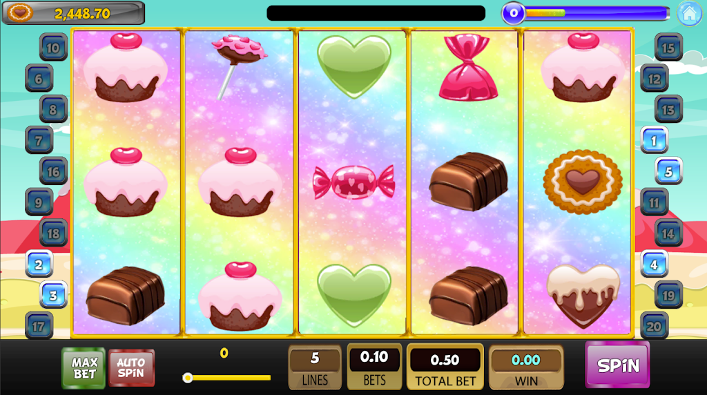 Candy Sweet Slot machine স্ক্রিনশট 1