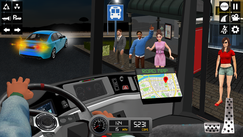 Driving Simulator 3d Bus Games Ekran Görüntüsü 1