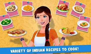 Indian Kitchen Cooking Games Captura de tela 1