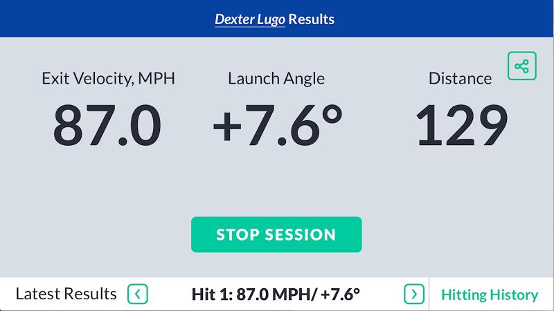 Schermata SmartPitch Speed Gun w Hitting 1