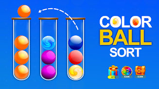 Color Ball Sort Puzzle Game 3D Captura de pantalla 1