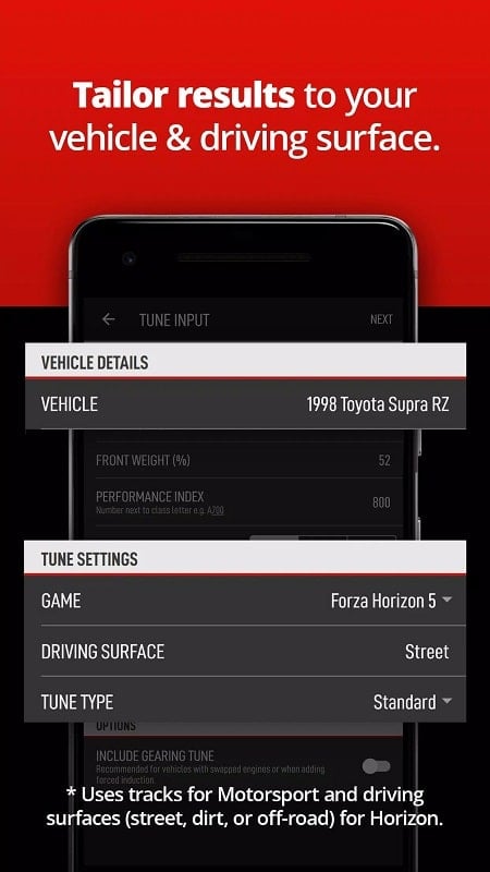 ForzaTune Pro Captura de pantalla 2