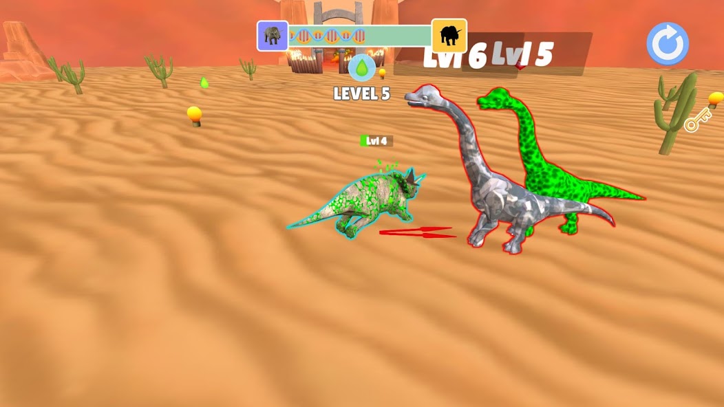 Dino Evolution - Rise & Fight Mod स्क्रीनशॉट 1