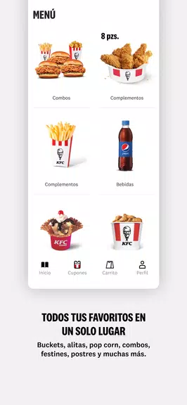 KFC APP - Ec, Co, Cl, Ar y Ve Zrzut ekranu 3