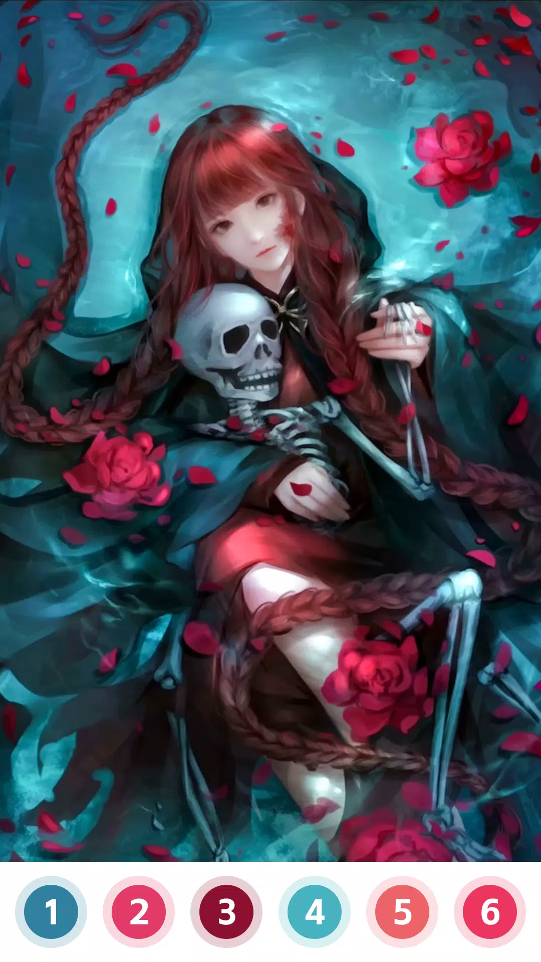 Love & Death Paint by Number Schermafbeelding 1