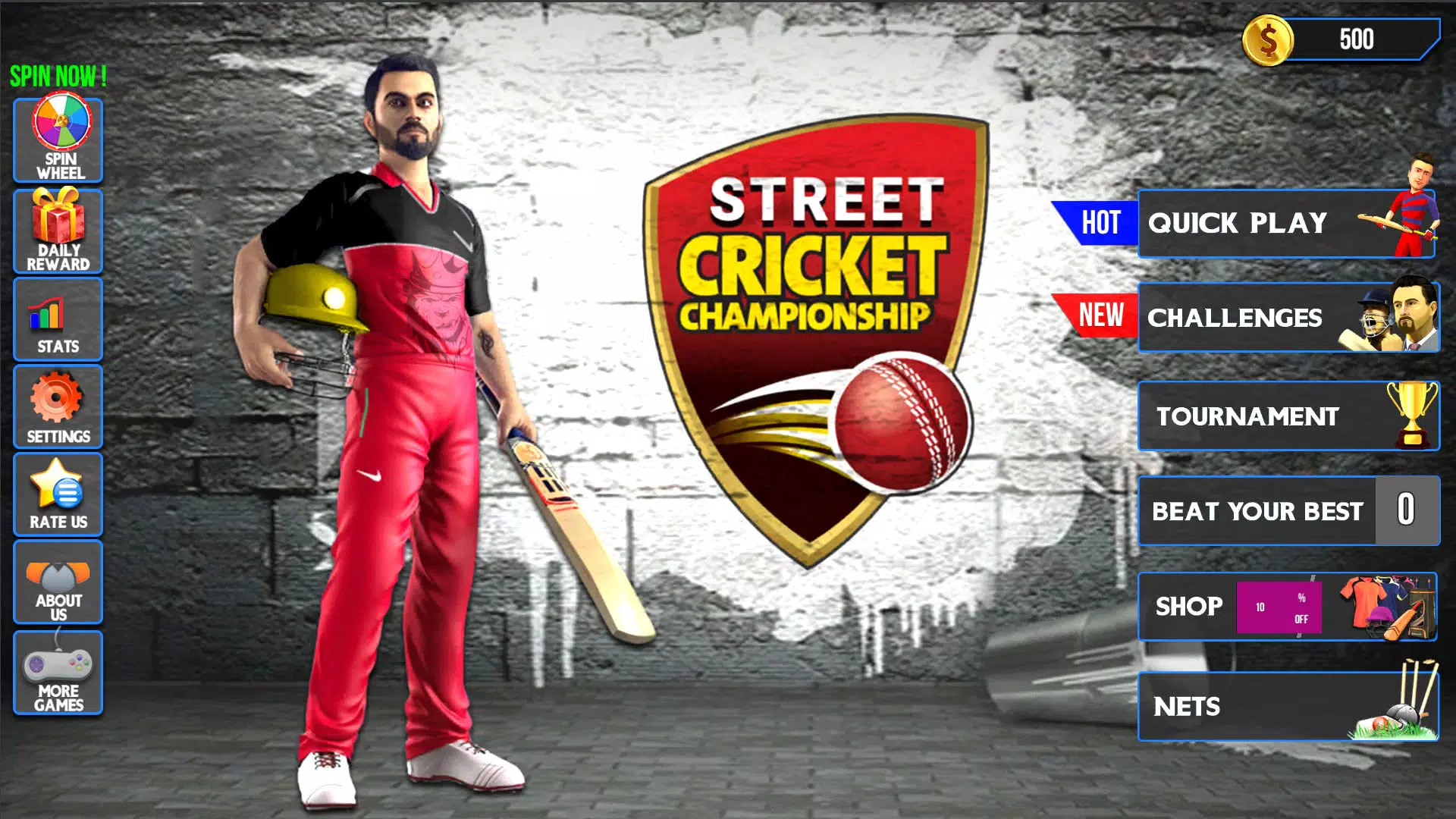 Street Criket-T20 Cricket Game ภาพหน้าจอ 0