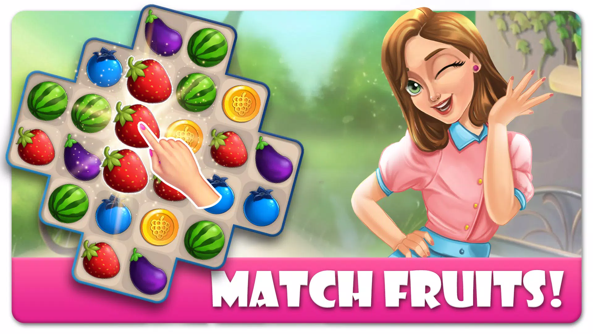 Anna's Garden: Match 3 Games स्क्रीनशॉट 0