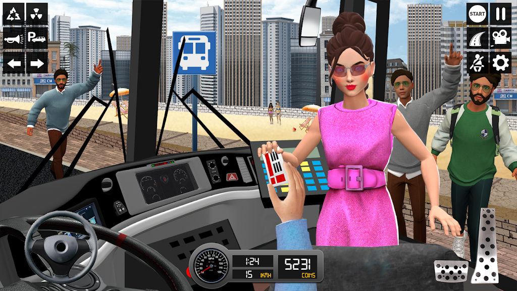 Driving Simulator 3d Bus Games Ekran Görüntüsü 0