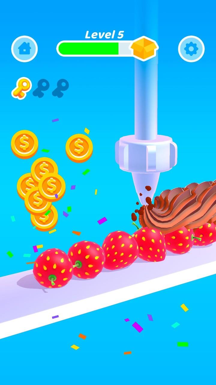 Perfect Cream: Icing Cake Game Screenshot 1