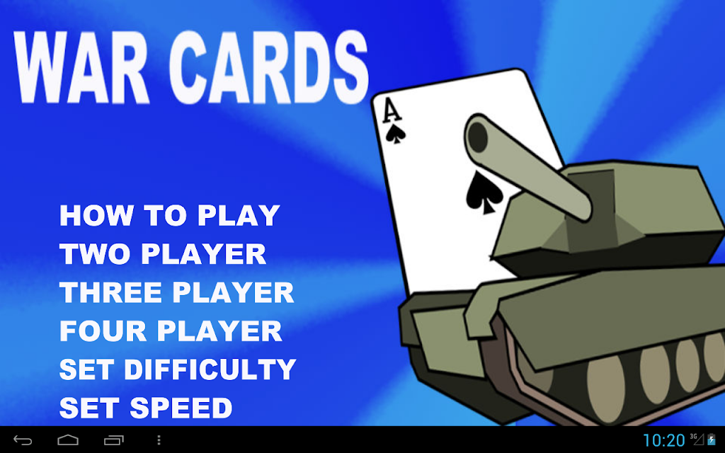 WAR Cards Schermafbeelding 1