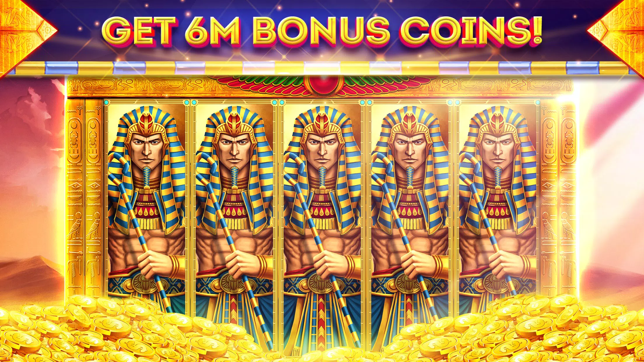 Pharaohs of Egypt Slots Casino 螢幕截圖 0