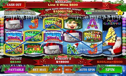 Snow Slots Merry Christmas ဖန်သားပြင်ဓာတ်ပုံ 0