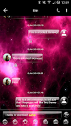 SMS Messages GlassNebula Theme Tangkapan skrin 1