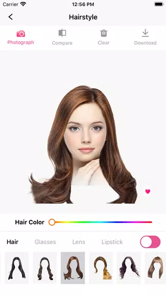 Hair Makeover-modiface・haircut Captura de pantalla 1