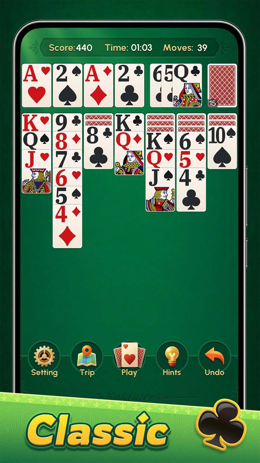 Schermata Classic Solitaire: Regal Card 0