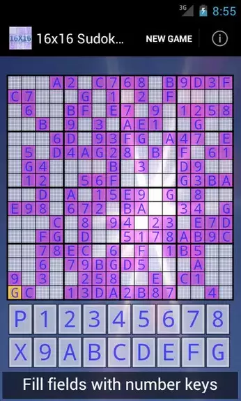 16x16 Sudoku Challenge HD 螢幕截圖 0