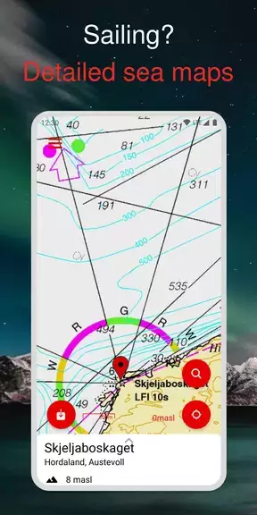 Norgeskart ภาพหน้าจอ 1