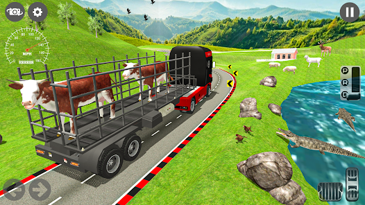 Animal transport Truck game 3d スクリーンショット 1