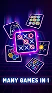 Tic tac toe: minigame 2 player ဖန်သားပြင်ဓာတ်ပုံ 0