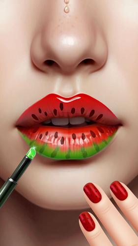 Lip Art Beauty DIY Makeup Game 螢幕截圖 2