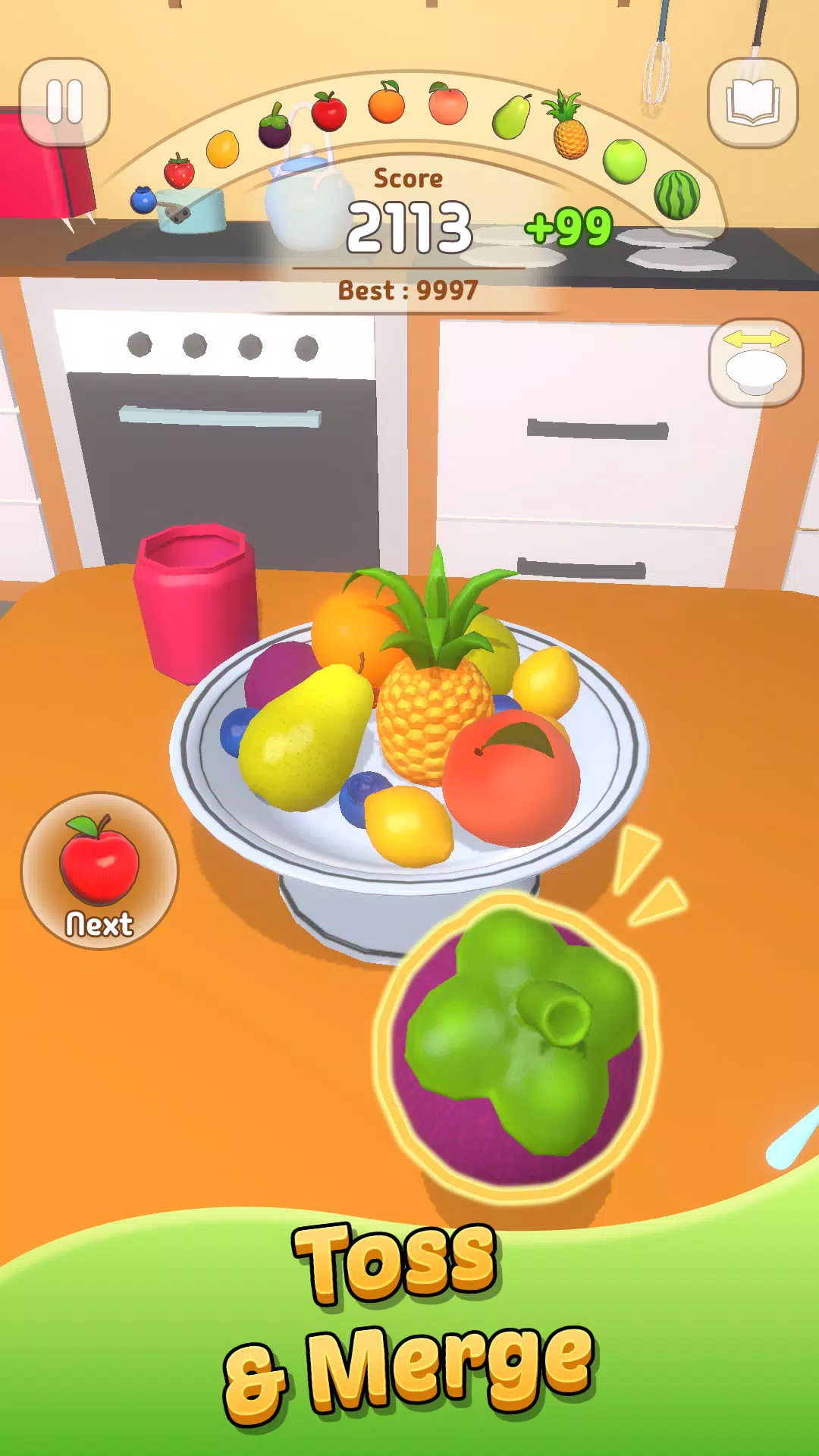 Toss and Merge: Fruit Mount Captura de pantalla 1