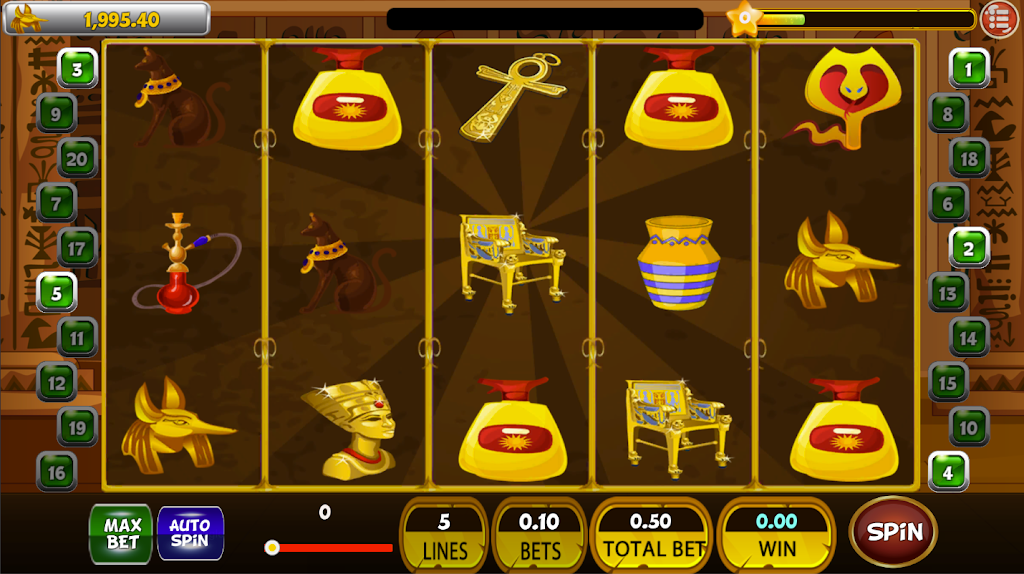 Classic Cleopatra Egypt Slot Machine ♛ Tangkapan skrin 2