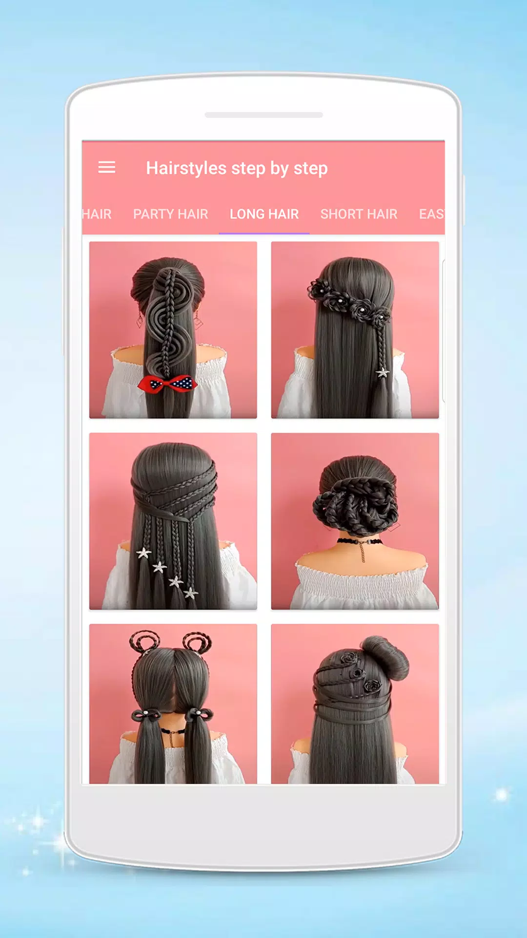 Hairstyles step by step Tangkapan skrin 0