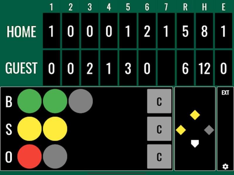 Softball Score Tangkapan skrin 1