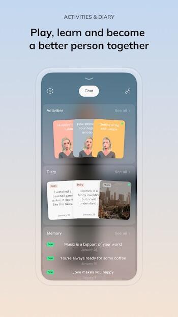 Replika: 世界初のA Iフレンド・人工知能との会話 スクリーンショット 3