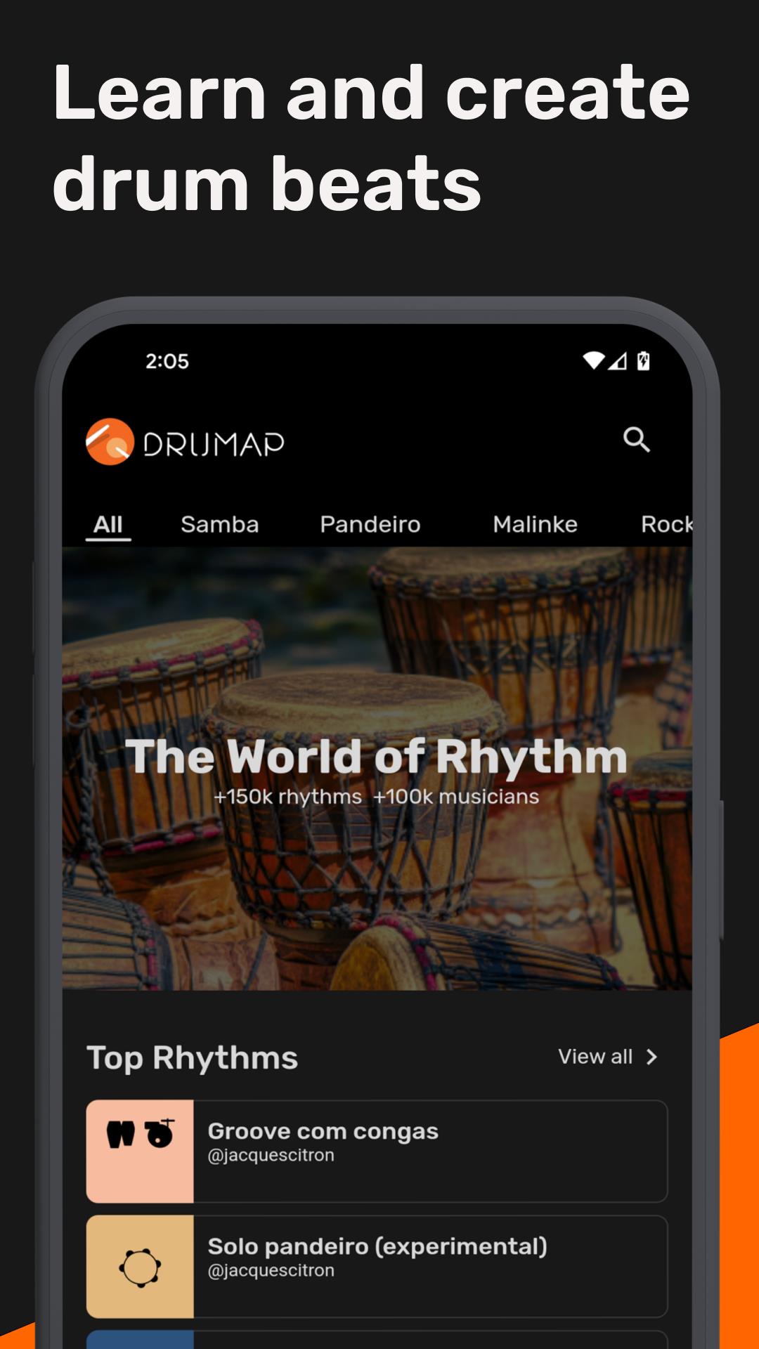 Drumap. The World of Rhythm Tangkapan skrin 0