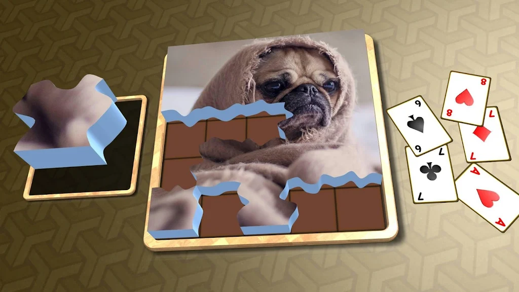 Jigsaw Solitaire - Dogs Schermafbeelding 2