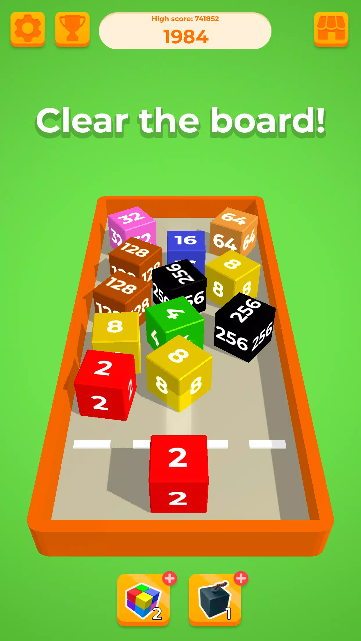 Chain Cube 2048: 3D merge game Screenshot 3