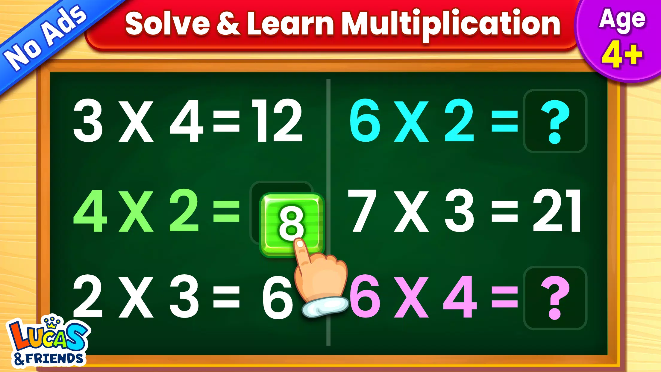 Kids Multiplication Math Games Tangkapan skrin 0