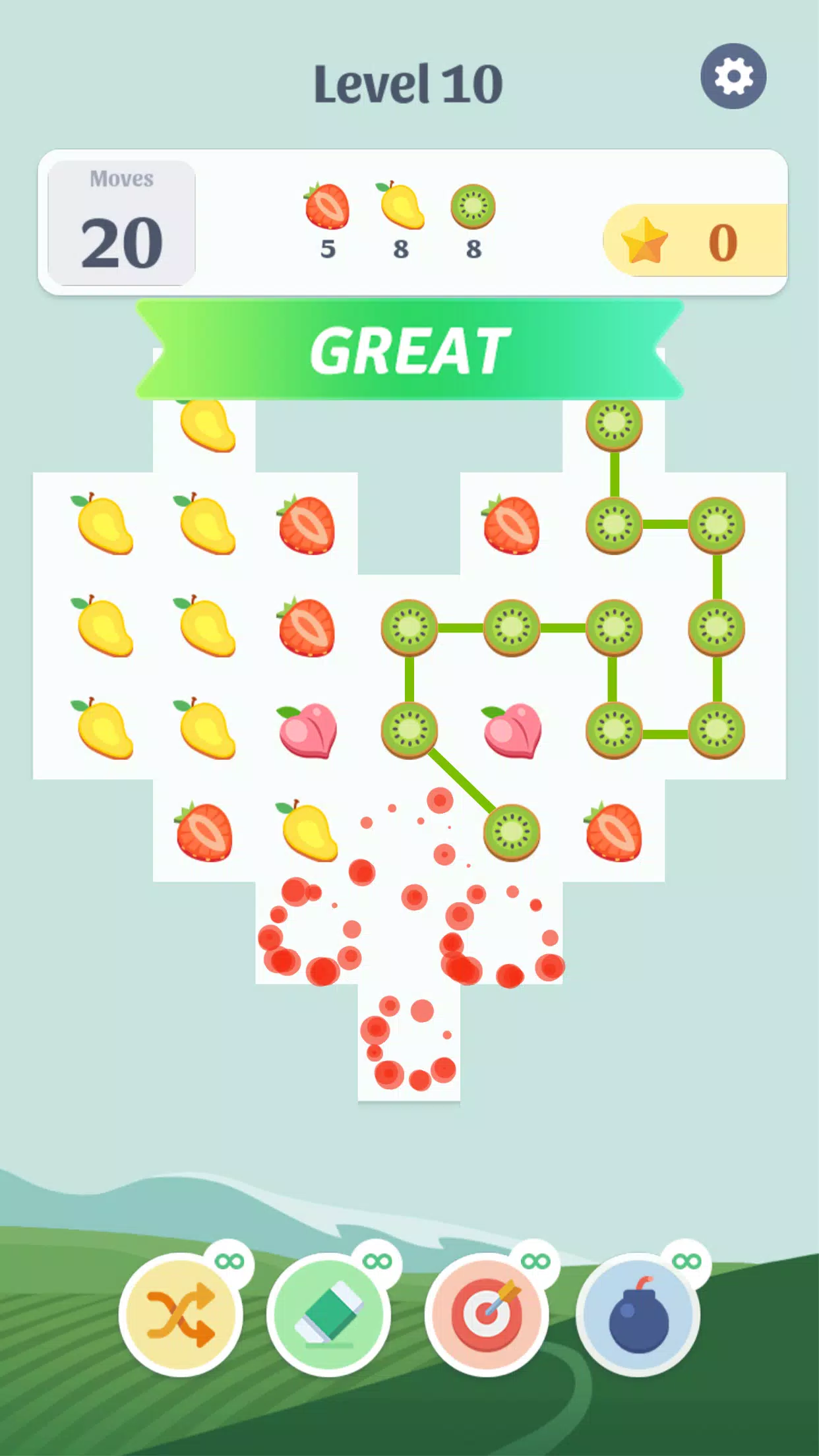 Fruit Game: Connect & Blast Ảnh chụp màn hình 2