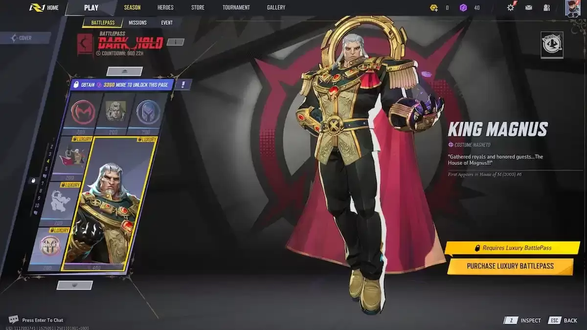 King Magnus Magneto Skin