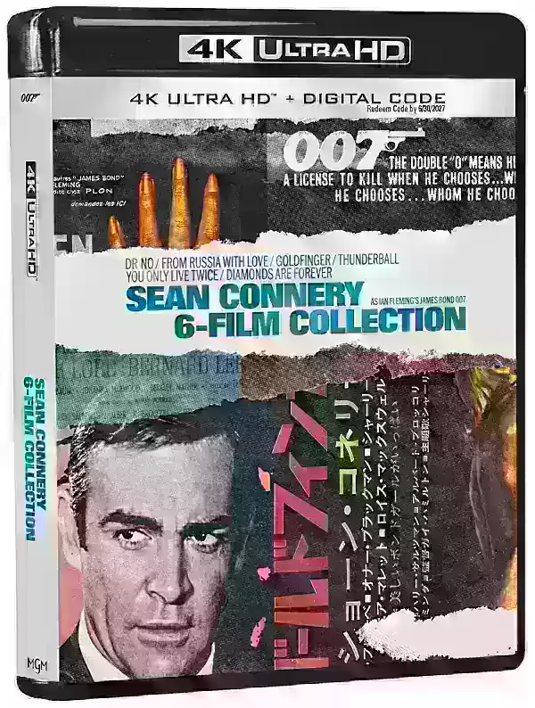 007: जेम्स बॉन्ड - सीन कॉनरी 6 -फिल्म कलेक्शन 4K UHD