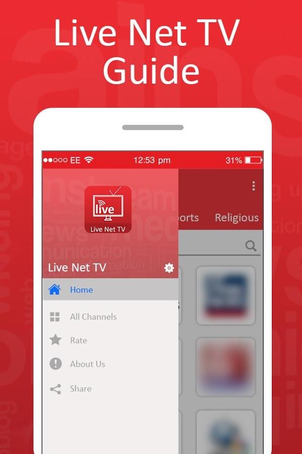 Live Net TV Streaming Guide स्क्रीनशॉट 2