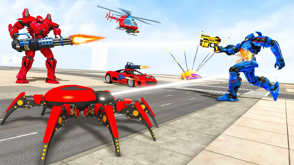 Spider Robot Games: Robot Car Скриншот 1