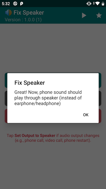 Fix Speaker - Disable Earphone スクリーンショット 1