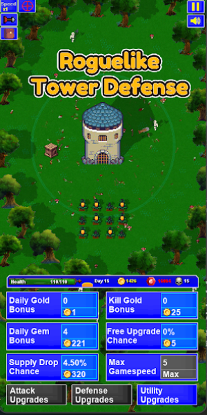 Lone Tower Roguelike Defense MOD Ảnh chụp màn hình 0